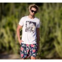 Printed Bermuda Casual Men's Beach Comfort Adjustable