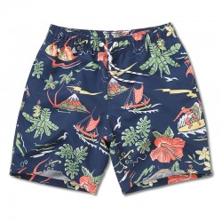 Bermuda Casual Men's Print Comfort Fit Beach Short