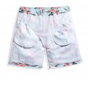 Short Masculino Estampado Floral Confortavel Ajustavel Casual Praia