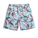 Short Masculino Estampado Floral Confortavel Ajustavel Casual Praia