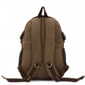 Fashionable Backpack Brown Jeans Buckle Travel and School Unisex