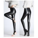 Fitness Pockets PU Leggings High Waist Yoga Pants Sexy Curvy Elastic  Leggins 2021 Fashion Stretch Thickened Leather Pants