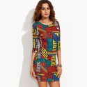 Short Sexy Women's Dress Casual Style Multicolor Long Sleeve