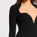 Sexy Dress Basics Female Fashion Winter Style Long Sleeve