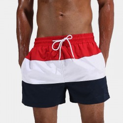 Men's Casual Calitta red striped Bermuda Shorts