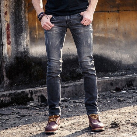 calça jeans masculina cinza